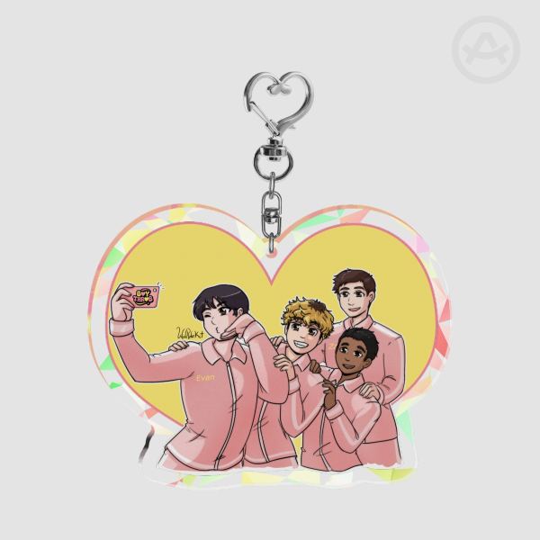 BoyThrob - Broken Glass Acrylic Keychains - 3.94"(100mm)