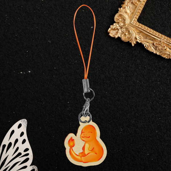 Charmander Wood Phone Charm