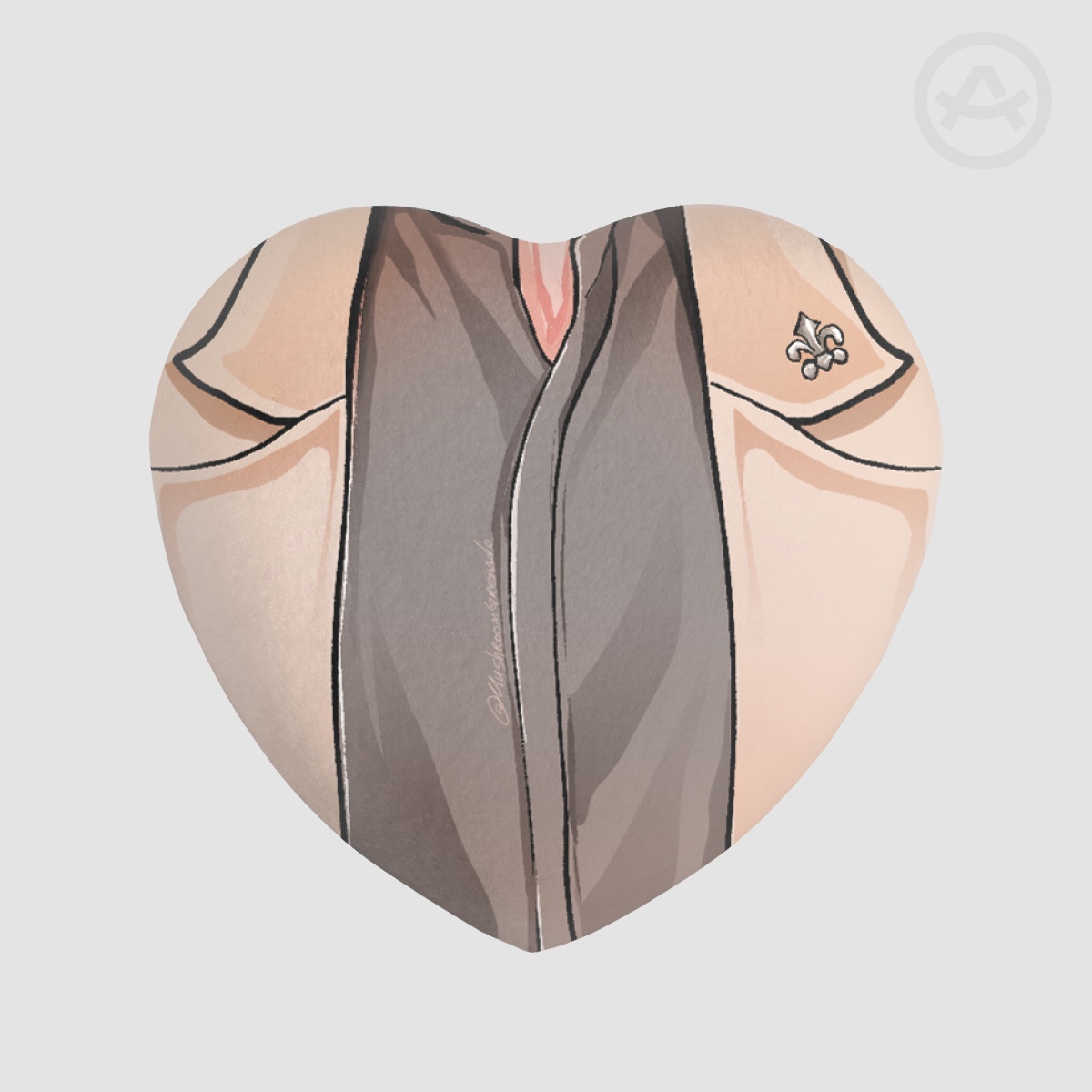 V Boob Button