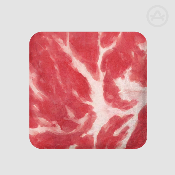 Meat Plush Badge