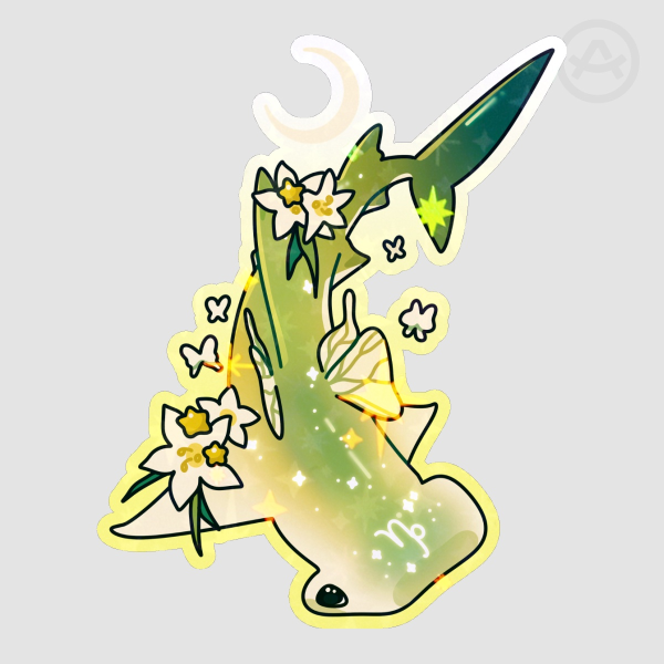 Capricorn Hammerhead Shark Sticker