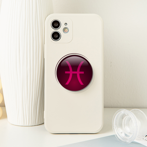 Feferi Peixes Pisces Airbag Phone Holder - 1.96"(50mm), Clear
