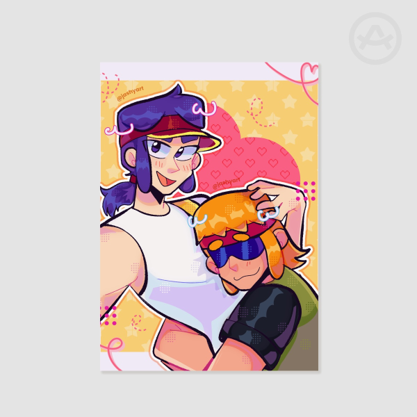 Fang and Buster Brawl stars Poster Printing