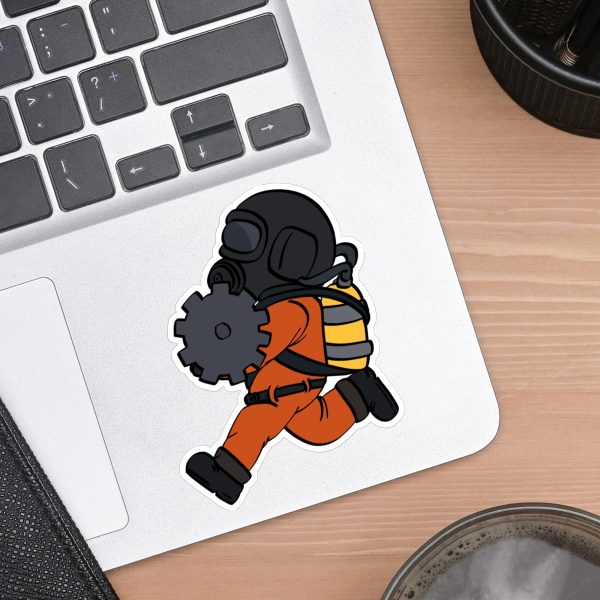 Lethal Company - Run! - Die Cut Sticker