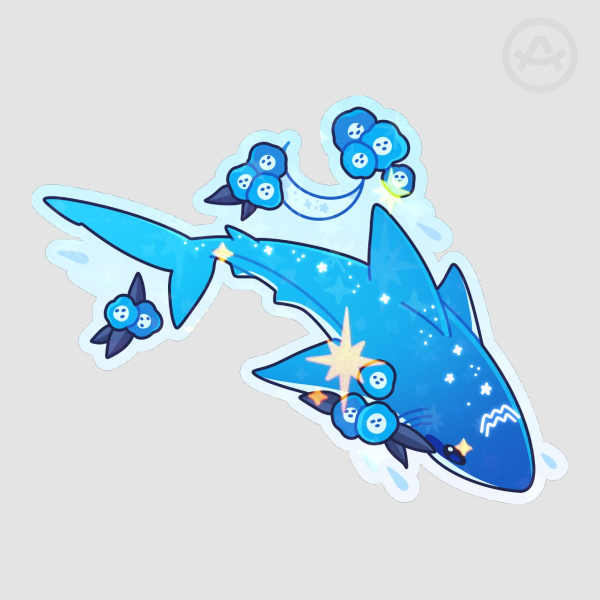 Aquarius Mako Shark Sticker