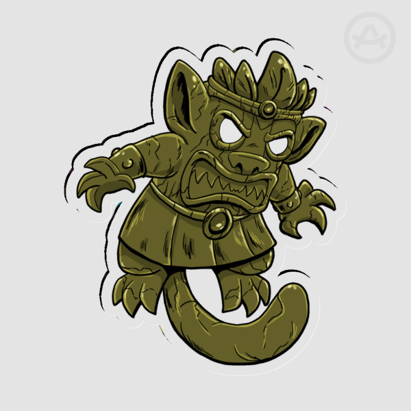 Angry Idol active Acrylic Pin