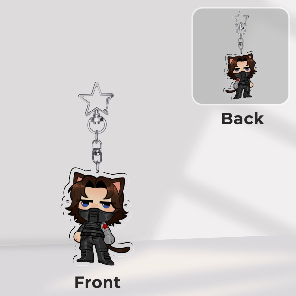Buck-Kitty Keychain