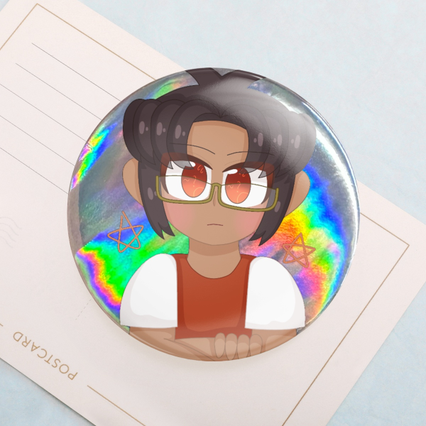 Alpha Glasses Holographic Badge