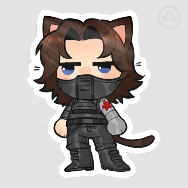 Buck-Kitty Sticker 