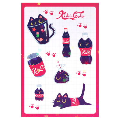 Kiki Cola Sticker Sheet
