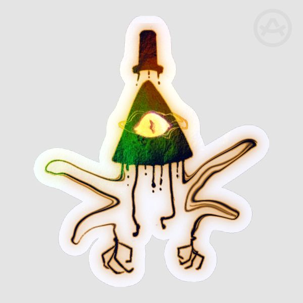 Bill Cipher Gravity Falls Sticker
