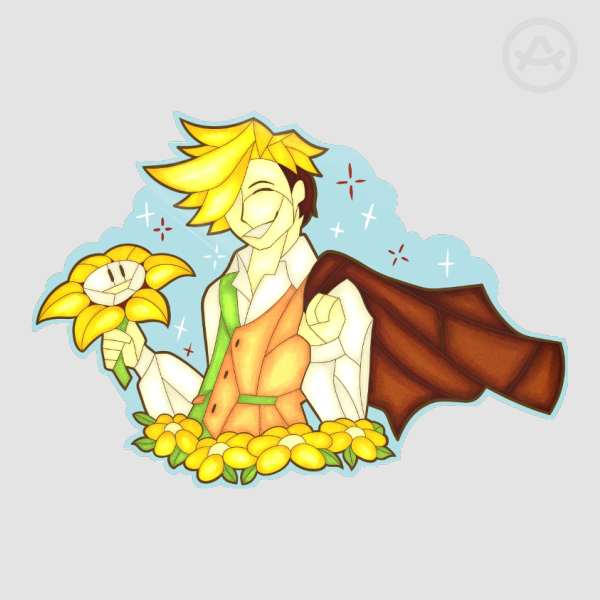 Flowery || Deltarune || Die Cut Stickers