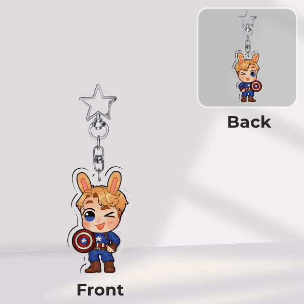 Steve-Bunny Keychain