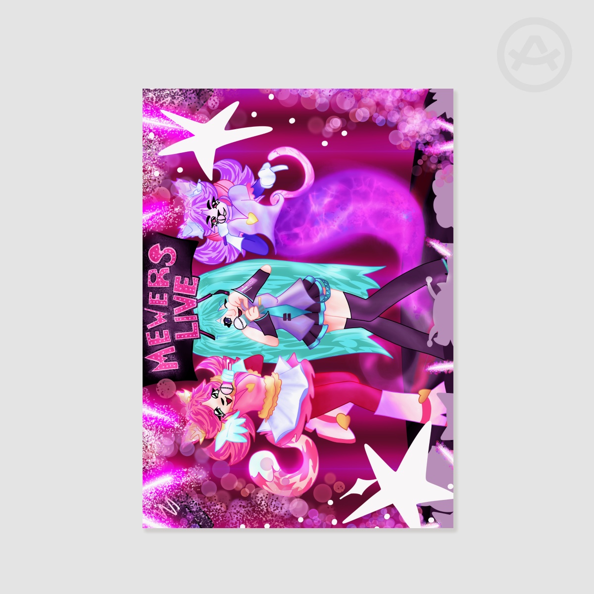 Mad mew mew x miku a5 poster!