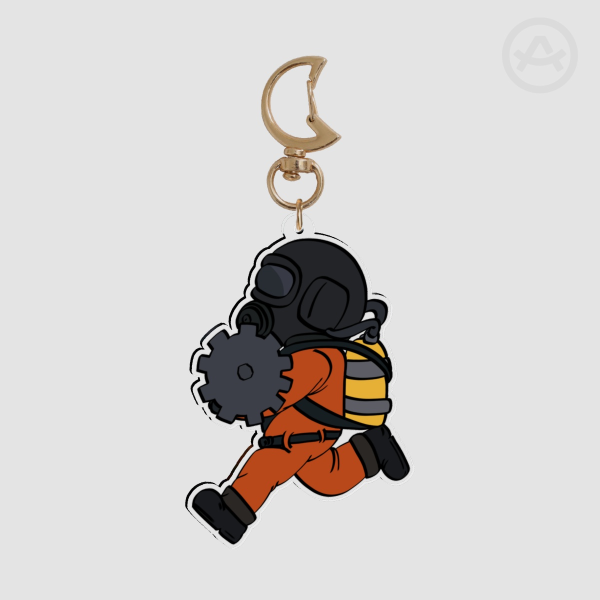 Lethal Company - Run! - Acrylic Keychain