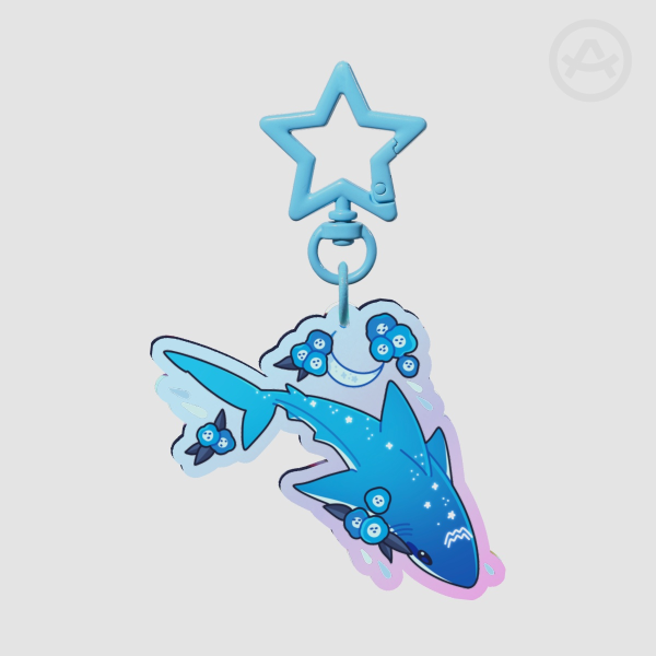 Aquarius Mako Shark Iridescent Keychain