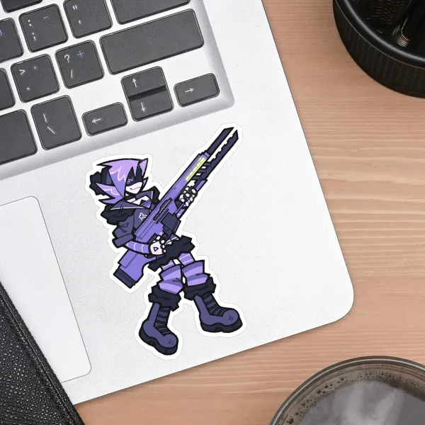 uziii - die cut sticker