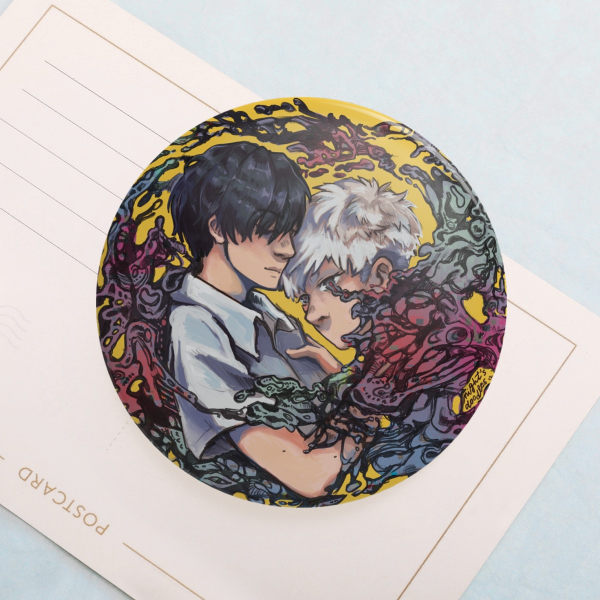 TSHD Yoshikaru Yoshiki x Hikaru Round Badges (Button Pins)