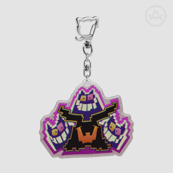 Shadow Mantle Holder ERAM Glittery Epoxy Keychain Deltarune