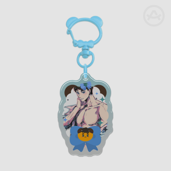 Miya Osamu Epoxy Clear Acrylic Keychain