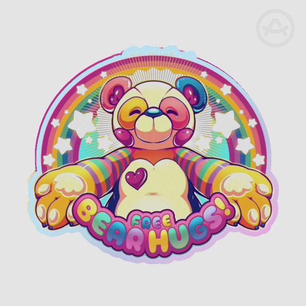 🐼Free Bear Hugs - Acrylic Pins