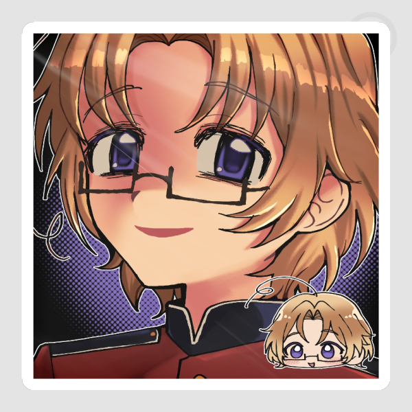 Canada Hetalia Square Die Cut Sticker