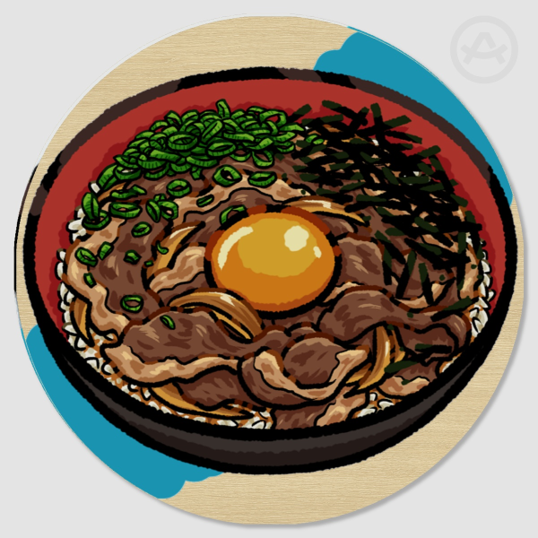Sukiyaki Don Wood Coaster
