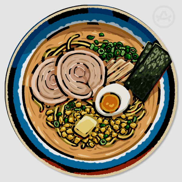 Hokkaido Ramen Wood Coaster