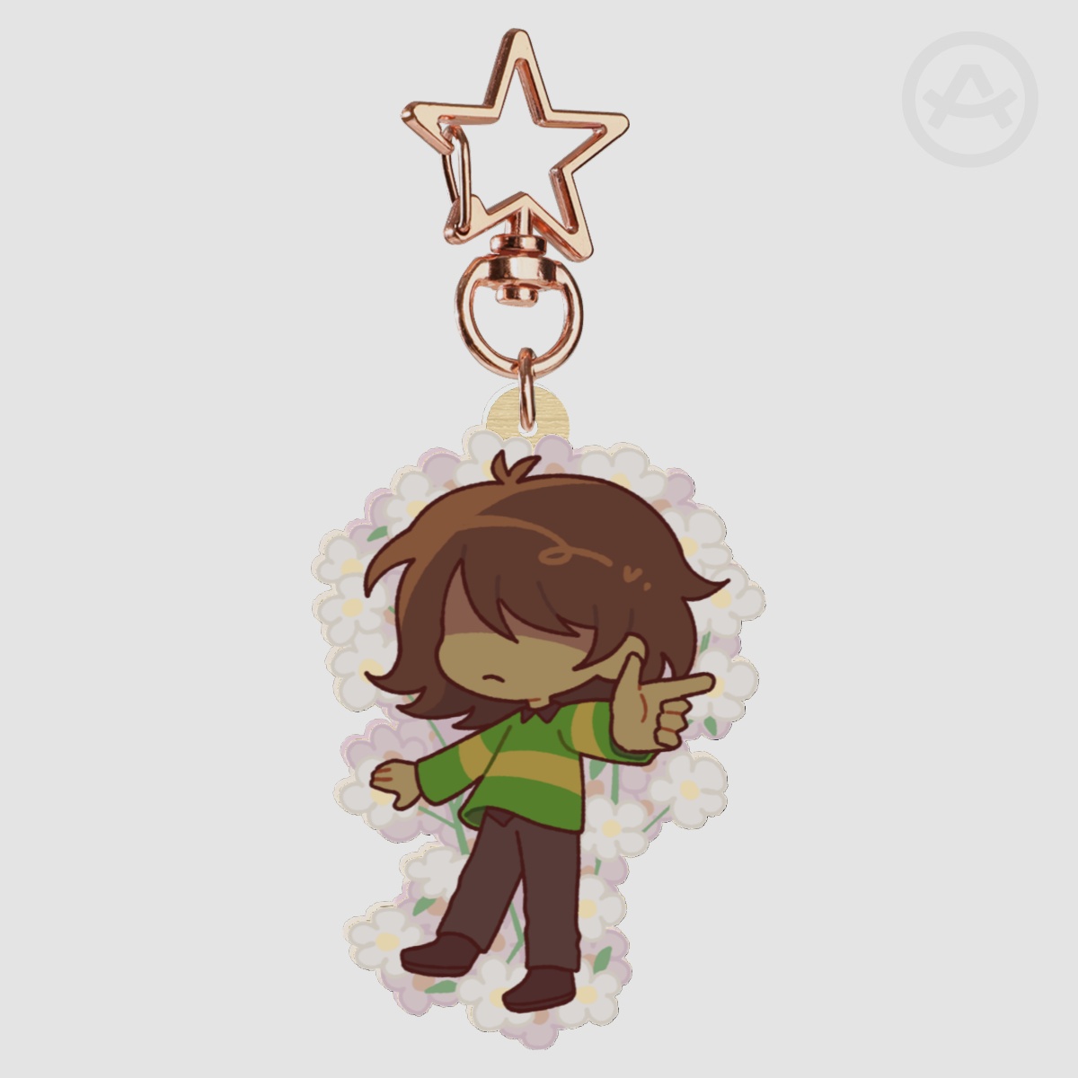 Kris/Deltarune Double-sided Wood Keychain
