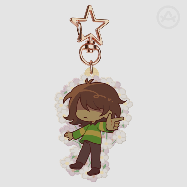 Kris/Deltarune Double-sided Wood Keychain