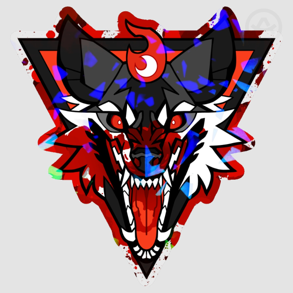 Wolf Fury Clear Vinyl Stickers Bloody Variant
