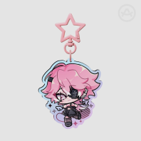 Kyupi Rainbow Acrylic Keychain
