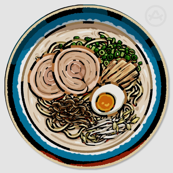 Tonkotsu Ramen Wood Coaster