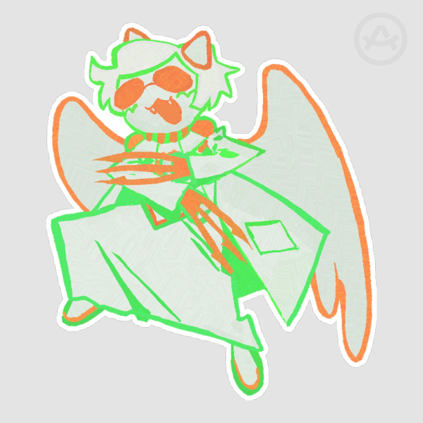 Friendly Feline Sticker
