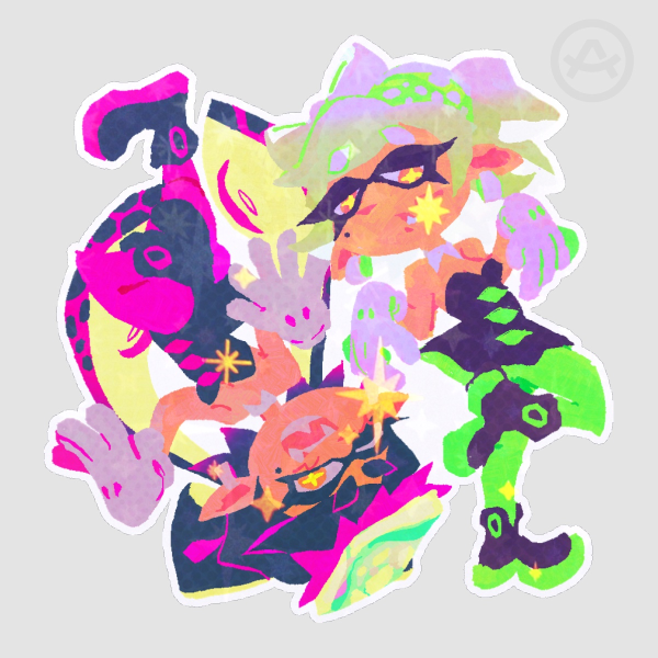 Calamari Sticker