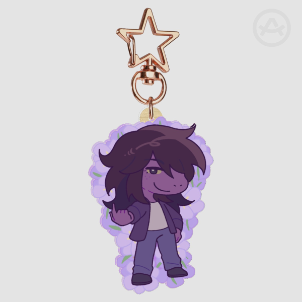 Susie/Deltarune Double-sided Wood Keychain