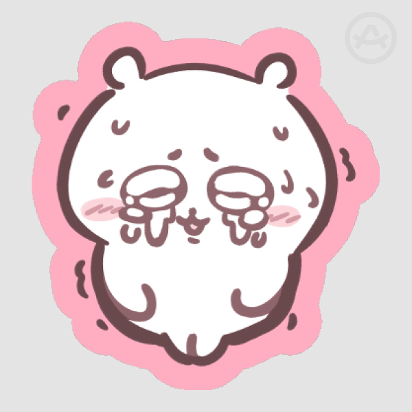 Chiikawa Crying Matte Sticker