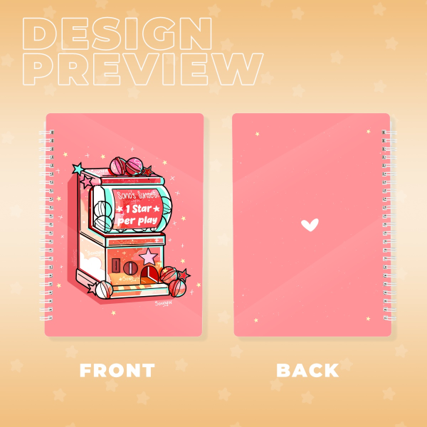 Sunset Gacha-pon Spiral Notebook