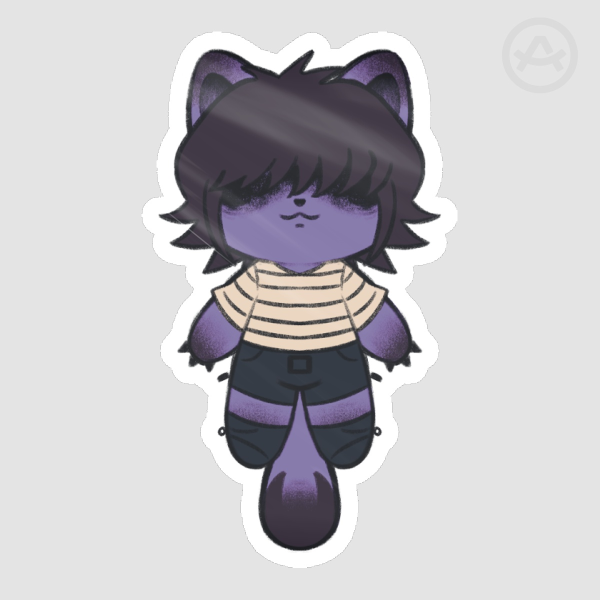 Noodle Cat Die Cut Stickers