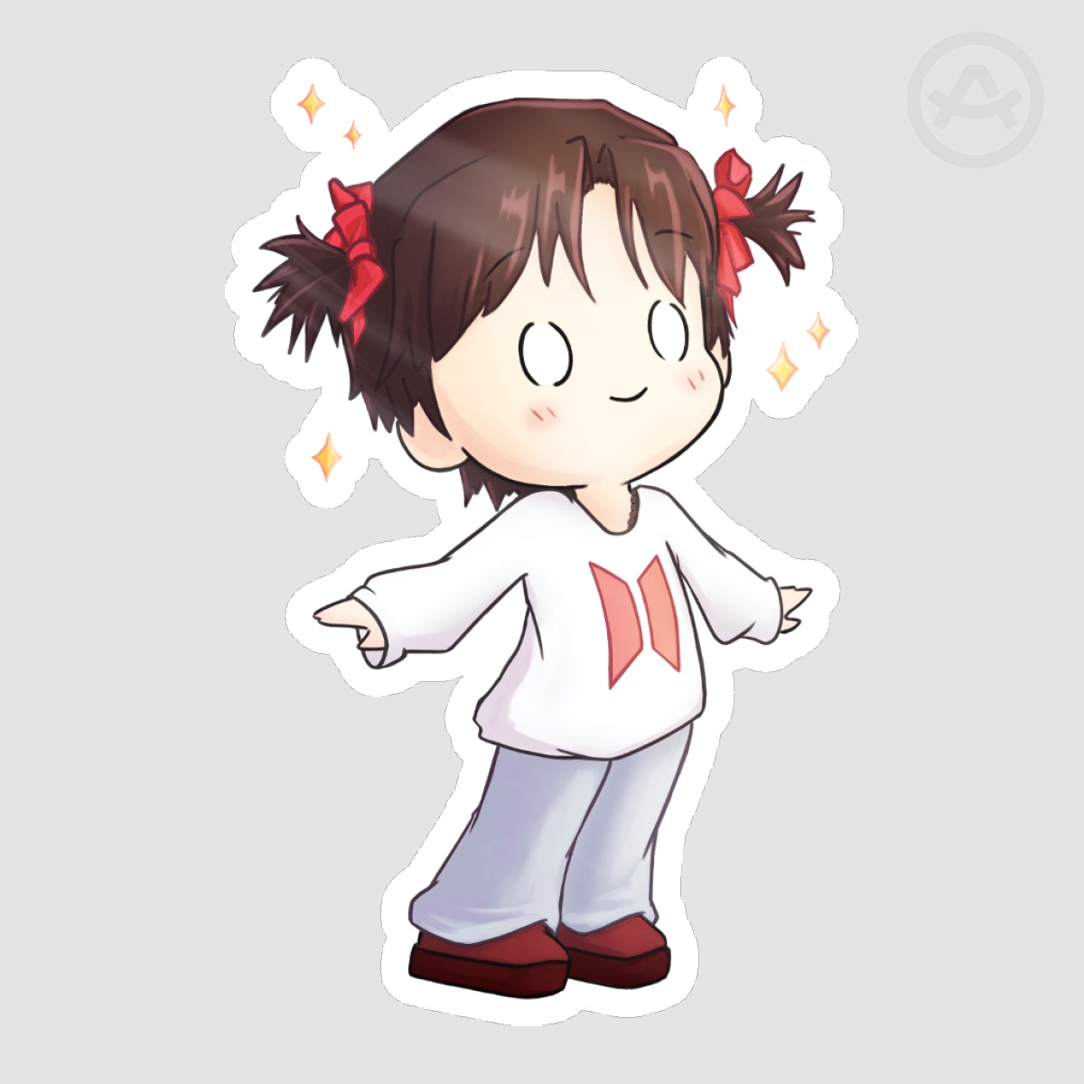 BTS Jin: Pigtail Jin Sticker