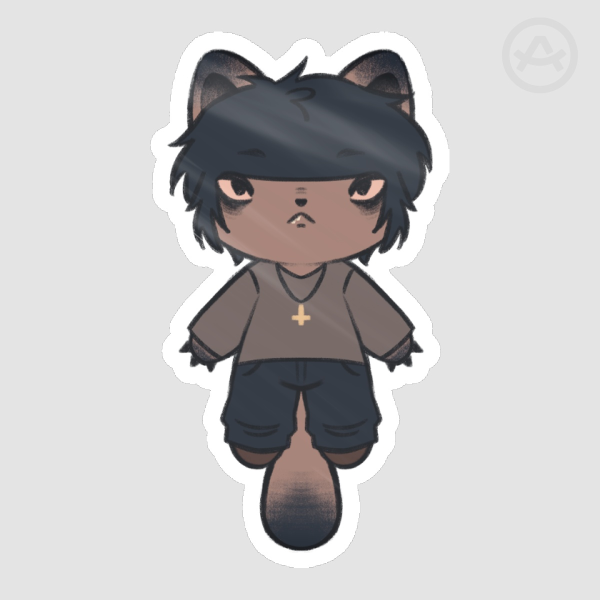 Murdoc Niccals Cat Die Cut Stickers
