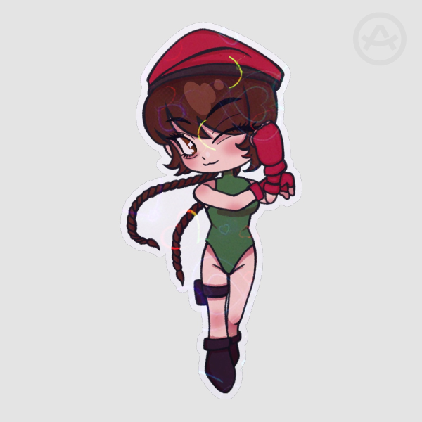"Superthefemme x Street Fighter" sticker