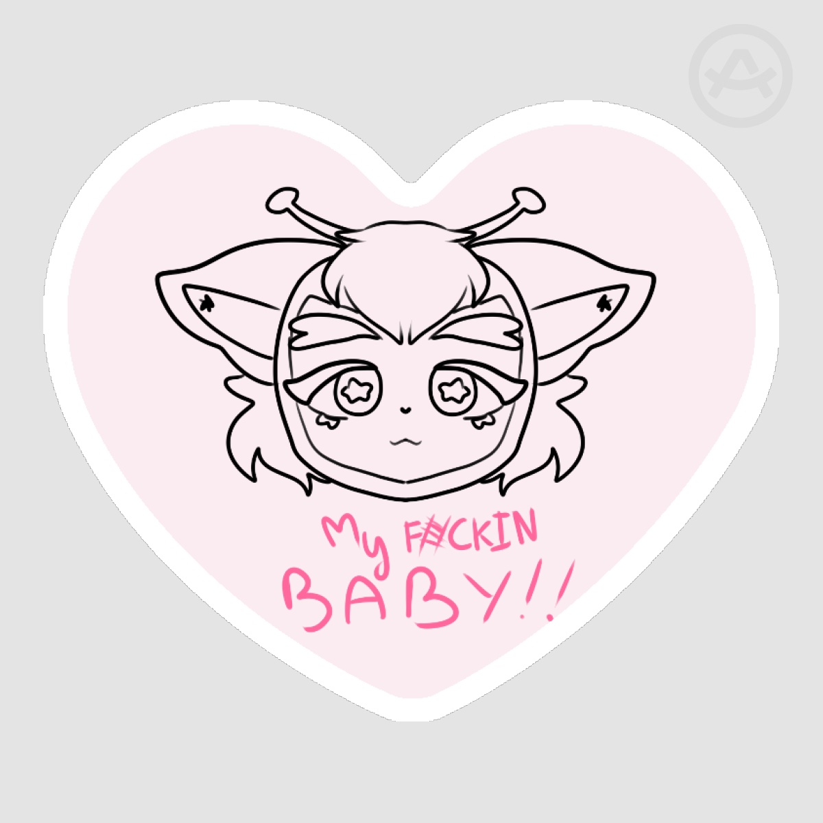 angels doodle sticker