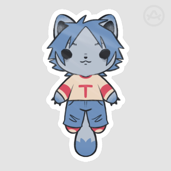 2D Cat Die Cut Stickers