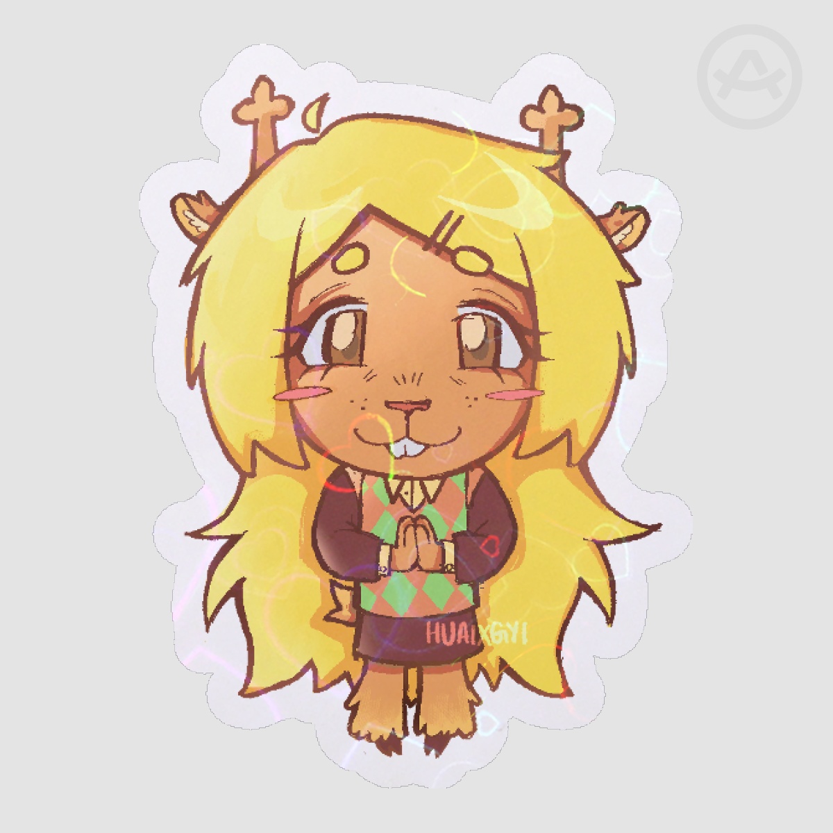 Noelle Holiday Transparent Sticker