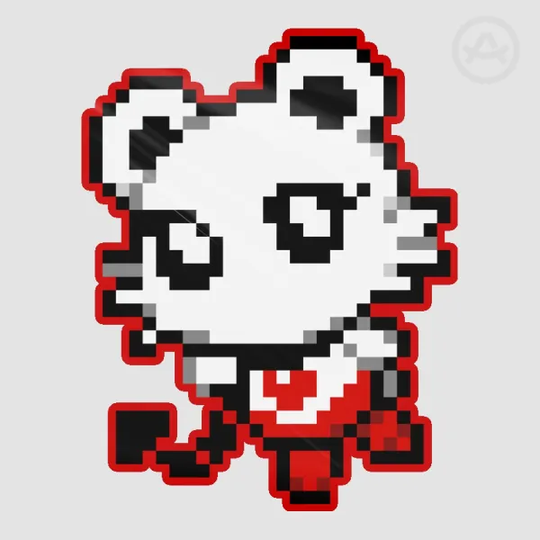 PIXEL MAYBELLIE - HEARTLESS PROJECT - Colored Edge Die Cut Stickers