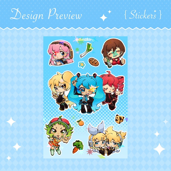 VOCALOID | Sticker Sheet !