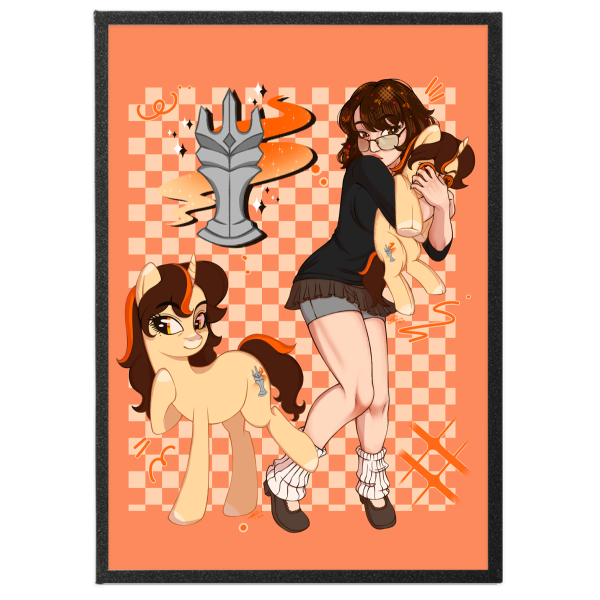 "Superthefemme Pony-fied" print