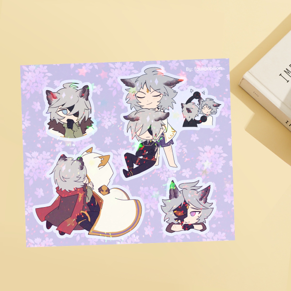 SixNeha Coated Paper Stickers Sheet