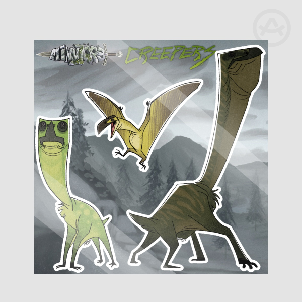 Creeper Sticker Set